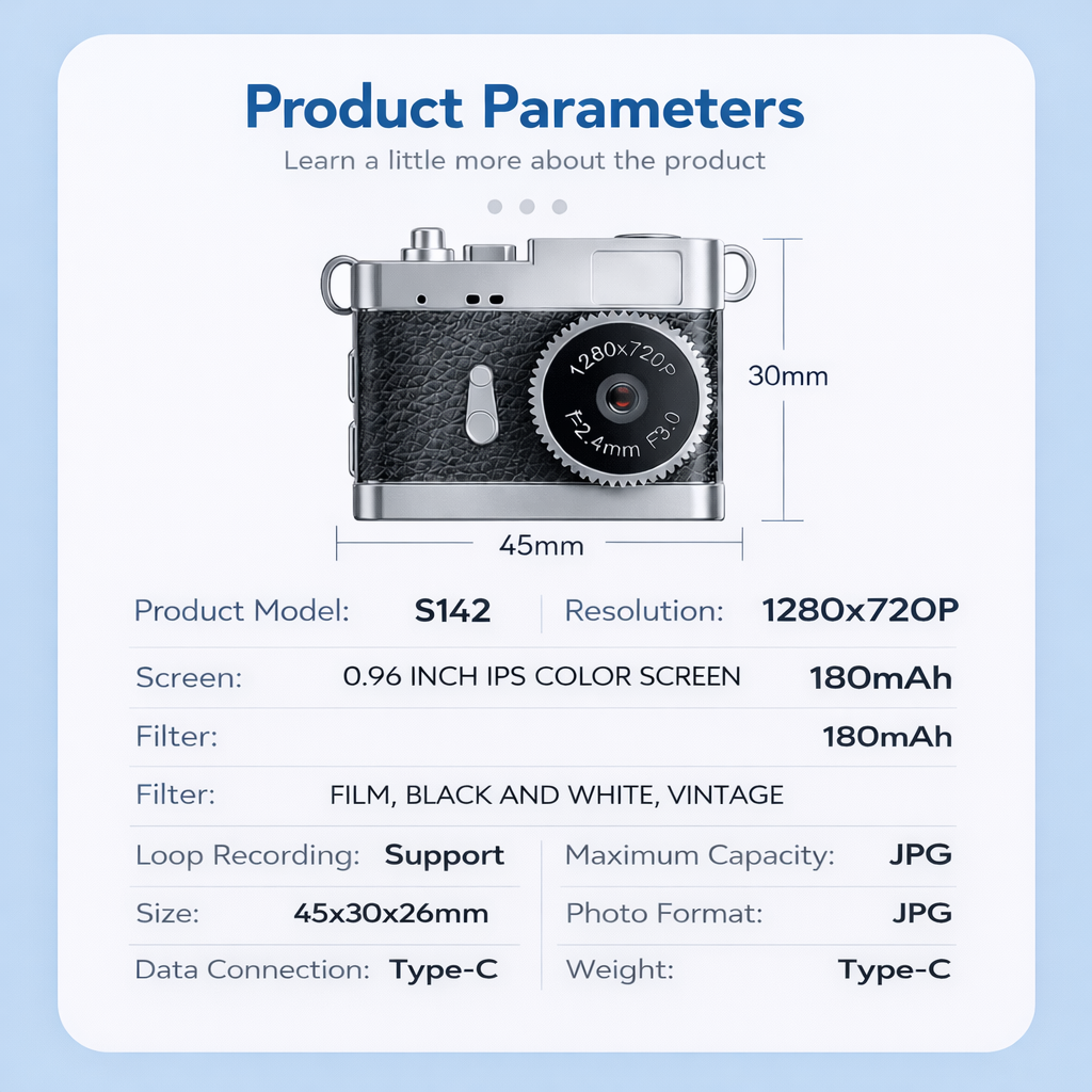 MINI CAMERA Series S142 | PocketPixel